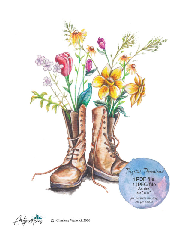 Boots - Artspirations printable